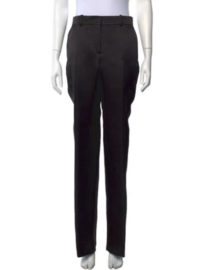 Pre-owned Veronica De Piante Silk Straight Leg Pants W/ Tags In Black