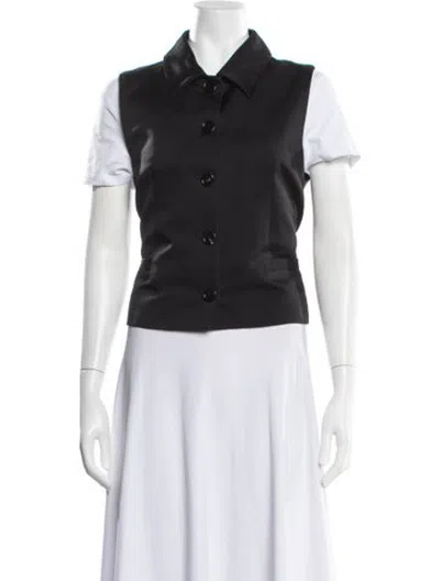 Pre-owned Veronica De Piante Vest W/ Tags In Black