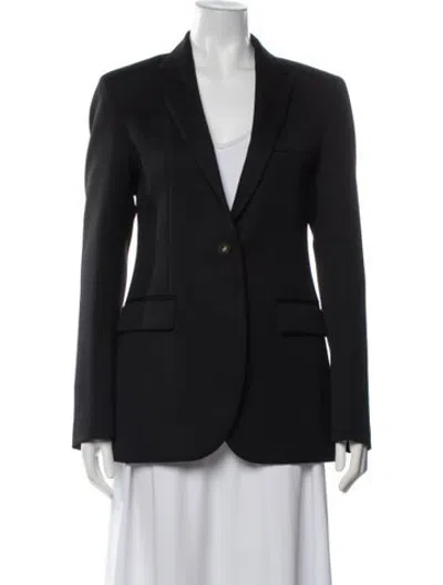 Pre-owned Veronica De Piante Virgin Wool Blazer In Black