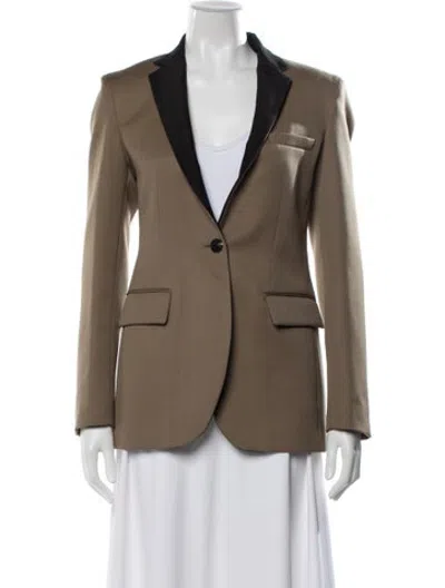 Pre-owned Veronica De Piante Virgin Wool Blazer In Black/neutrals