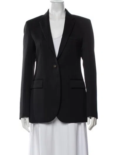Pre-owned Veronica De Piante Virgin Wool Blazer W/ Tags In Black
