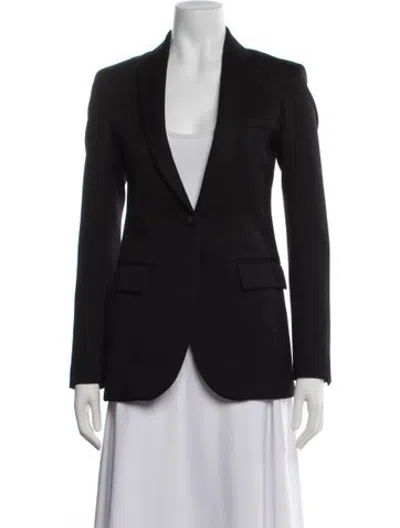Pre-owned Veronica De Piante Virgin Wool Blazer W/ Tags In Black