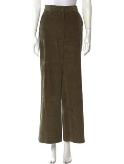 Pre-owned Veronica De Piante Wide Leg Pants In Green