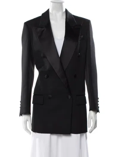 Pre-owned Veronica De Piante Wool Blazer W/ Tags In Black/blue