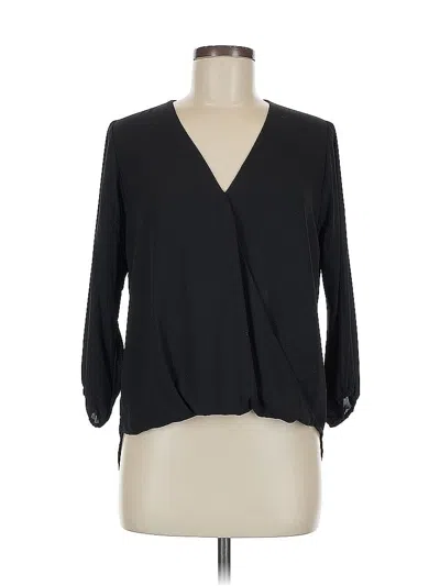 Pre-owned Veronica M 3/4 Sleeve Blouse In Black