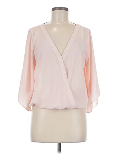 Pre-owned Veronica M 3/4 Sleeve Blouse In Pink