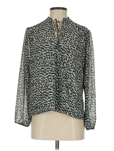 Pre-owned Veronica M 3/4 Sleeve Blouse In Teal