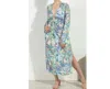 Veronica M Bell Keyhole Midi Dress In Leighton In Multi