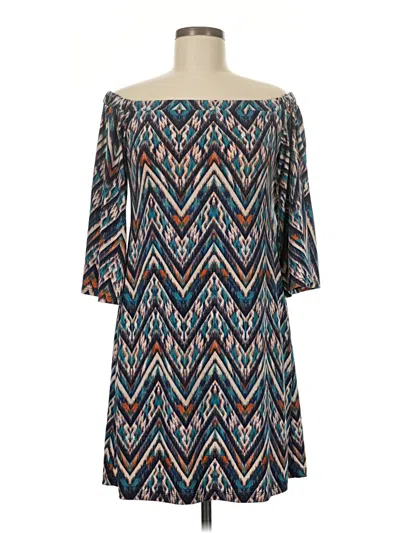 Pre-owned Veronica M Casual Dress In Blue