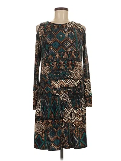 Pre-owned Veronica M Casual Dress In Brown