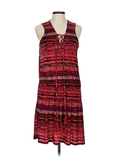 Pre-owned Veronica M Casual Dress In Burgundy