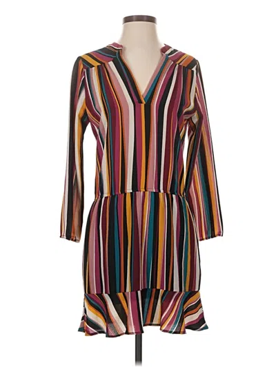 Pre-owned Veronica M Casual Dress In Burgundy