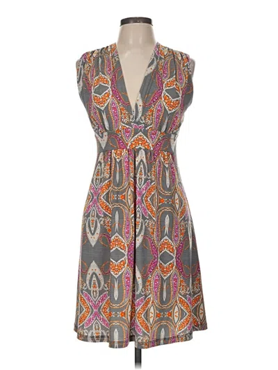 Pre-owned Veronica M Casual Dress In Gray