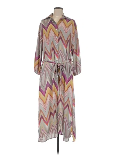 Pre-owned Veronica M Casual Dress In Gray