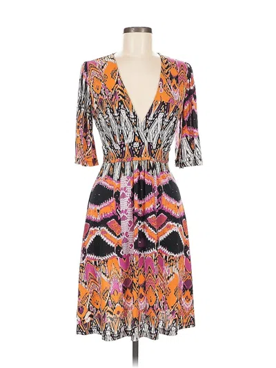 Pre-owned Veronica M Casual Dress In Orange