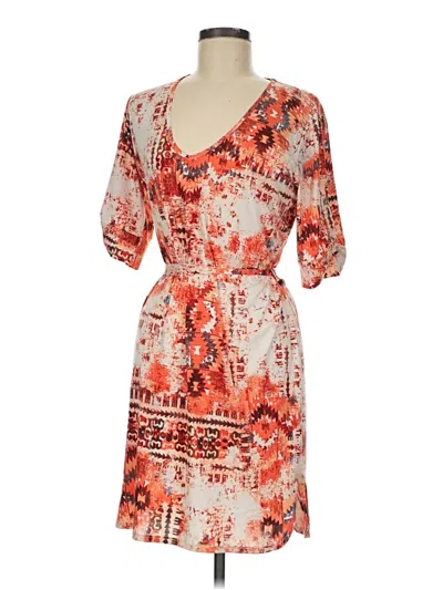 Pre-owned Veronica M Casual Dress In Orange