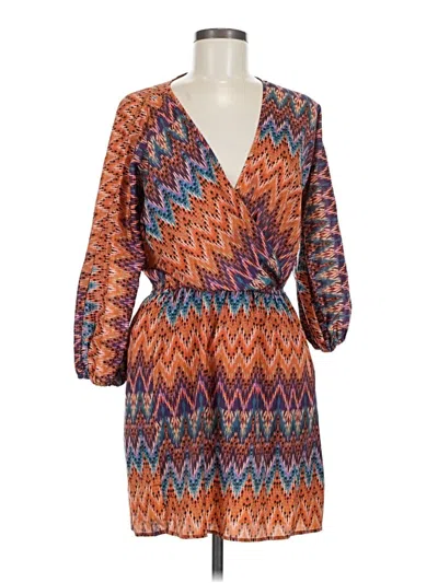 Pre-owned Veronica M Casual Dress In Orange