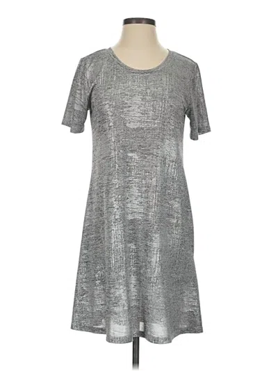Pre-owned Veronica M Casual Dress In Silver
