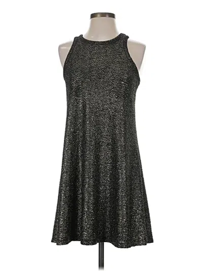Pre-owned Veronica M Casual Dress In Silver