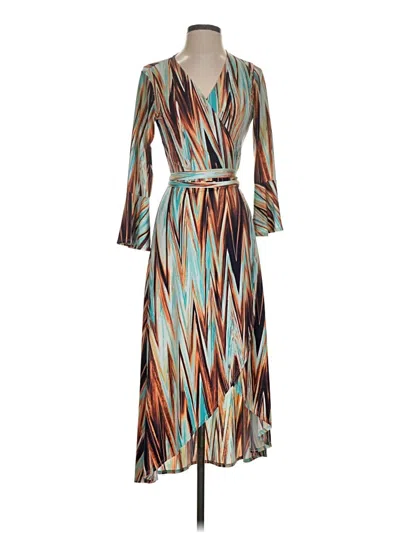 Pre-owned Veronica M Casual Dress In Teal