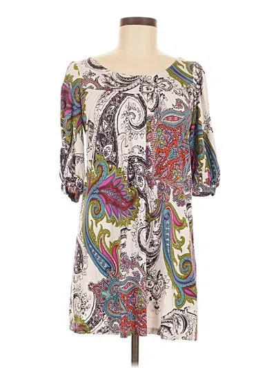 Pre-owned Veronica M Casual Dress In White
