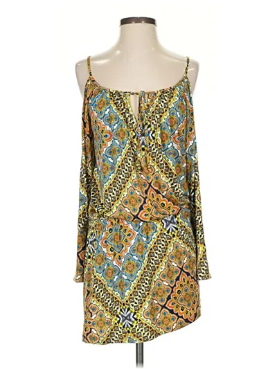 Pre-owned Veronica M Casual Dress In Yellow