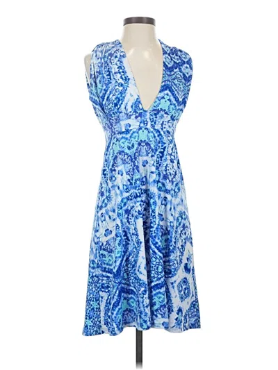 Pre-owned Veronica M Cocktail Dress In Blue
