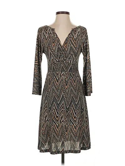 Pre-owned Veronica M Cocktail Dress In Brown