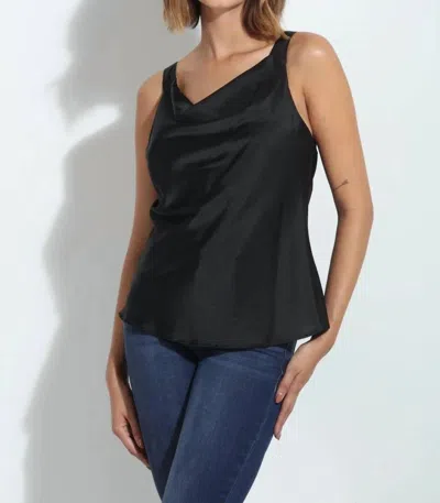 Veronica M Cowl Tank Tie Back In Black