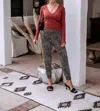 Veronica M Double Lined V-neck Top In Marsala Modal In Multi