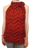 Veronica M Halter Tie Top In Polly In Multi