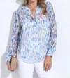 Veronica M Juniper Chiffon Blouse In Lavender, Blue, Peach, White