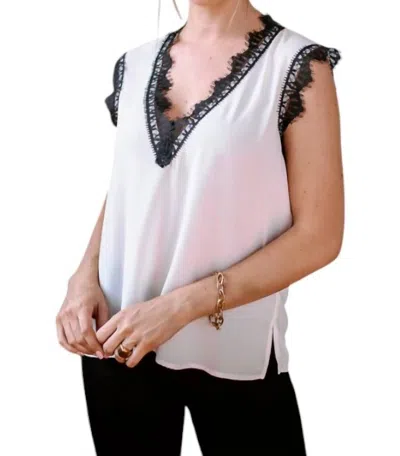 Veronica M Lace Tank Top In Buff Hd In Multi