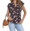Veronica M Lexi Top In Navy In Blue