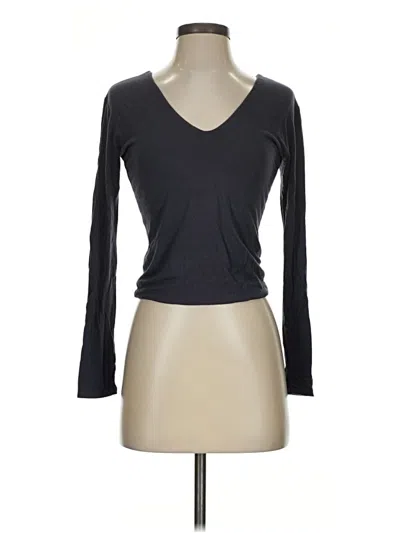 Pre-owned Veronica M Long Sleeve T-shirt In Gray