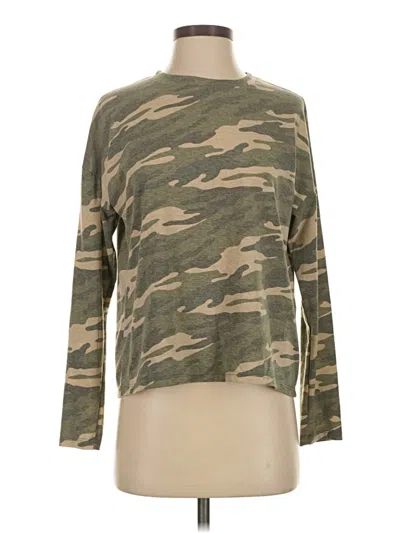 Pre-owned Veronica M Long Sleeve T-shirt In Green