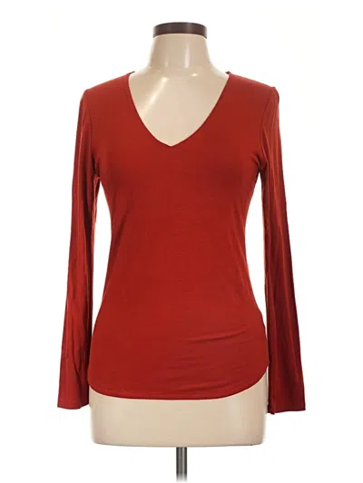 Pre-owned Veronica M Long Sleeve T-shirt In Red