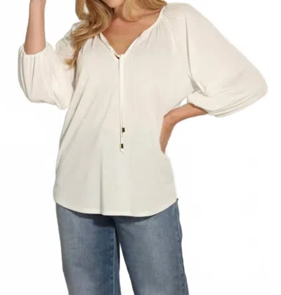 Veronica M Peasant Blouse In Ivory In White