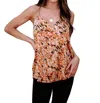 Veronica M Riya Racerback Cami In Orange Multi In Multi