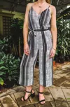 Veronica M Sakura Striped Jumper In Ivory Black Stripe In Multi