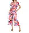 Veronica M Short Sleeve Jumpsuit In Sinclair In Multi