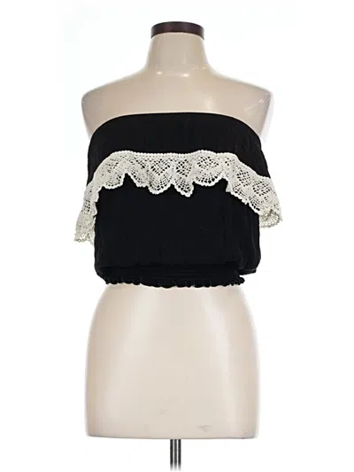 Pre-owned Veronica M Sleeveless Blouse In Black