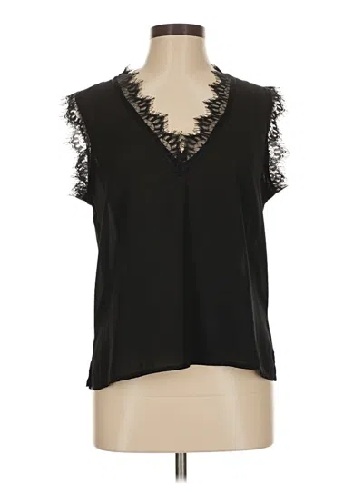 Pre-owned Veronica M Sleeveless Blouse In Black