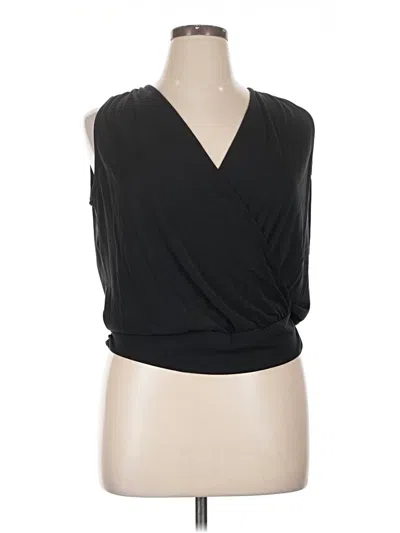 Pre-owned Veronica M Sleeveless Blouse In Black
