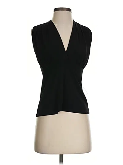 Pre-owned Veronica M Sleeveless Blouse In Black