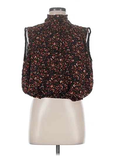 Pre-owned Veronica M Sleeveless Blouse In Black