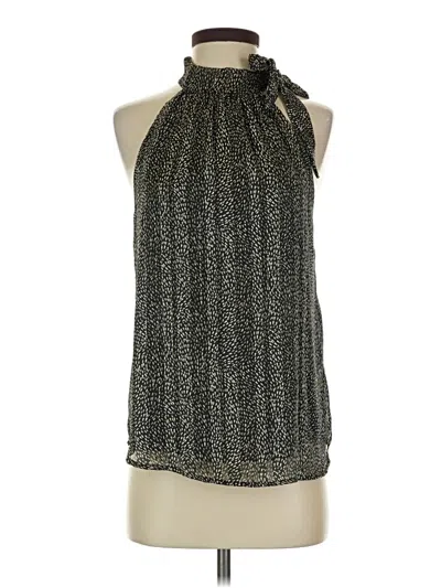 Pre-owned Veronica M Sleeveless Blouse In Black