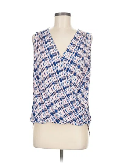 Pre-owned Veronica M Sleeveless Blouse In Blue
