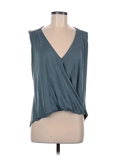 Pre-owned Veronica M Sleeveless Blouse In Blue