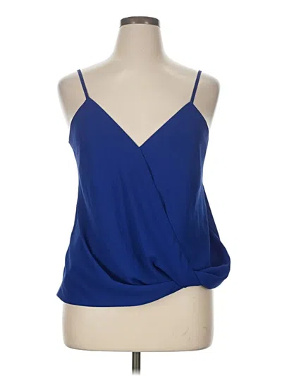 Pre-owned Veronica M Sleeveless Blouse In Blue